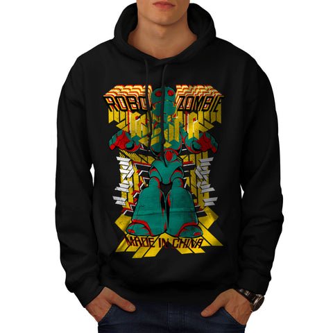 Robot Zombie China Mens Hoodie