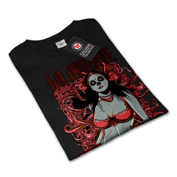 Death Horror Model Mens Long Sleeve T-Shirt