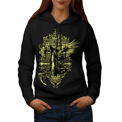 Damned Soul Death Axe Womens Hoodie