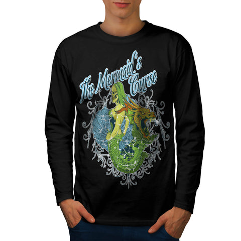 The Mermaids Curse Mens Long Sleeve T-Shirt