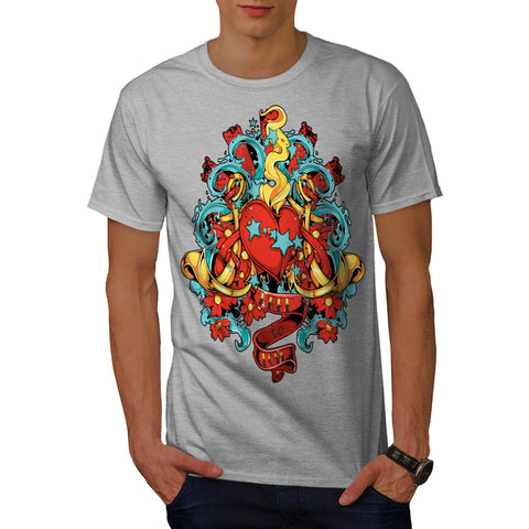 Free To Love Romantic Mens T-Shirt