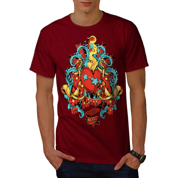 Free To Love Romantic Mens T-Shirt