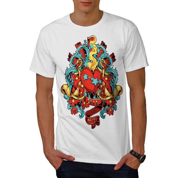 Free To Love Romantic Mens T-Shirt