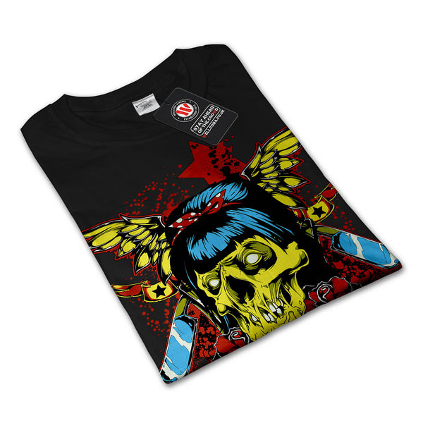 Zombie Star Horror Womens Long Sleeve T-Shirt