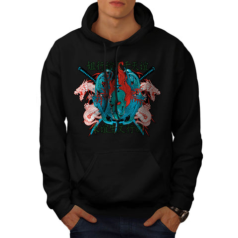 Japan Samurai Mask Mens Hoodie