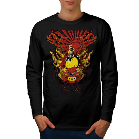 Lust Love Story Heart Mens Long Sleeve T-Shirt