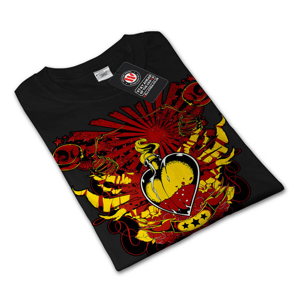 Lust Love Story Heart Mens Long Sleeve T-Shirt