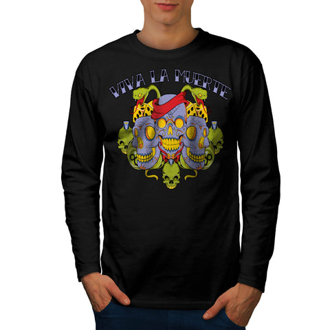 Living Dead Snake Bit Mens Long Sleeve T-Shirt