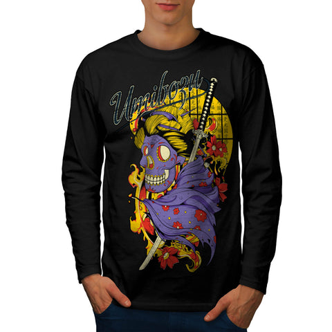 Umiboru Geisha Girl Mens Long Sleeve T-Shirt