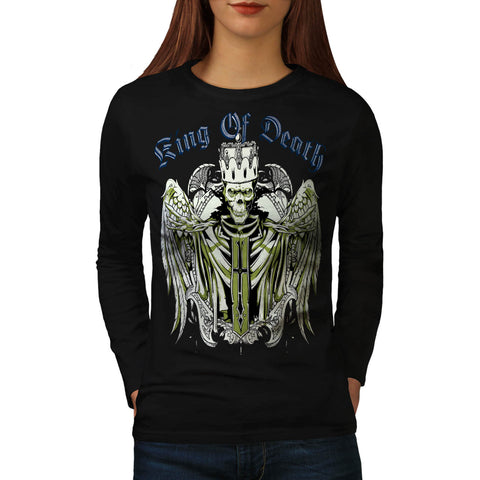 King Of Death Thrones Womens Long Sleeve T-Shirt