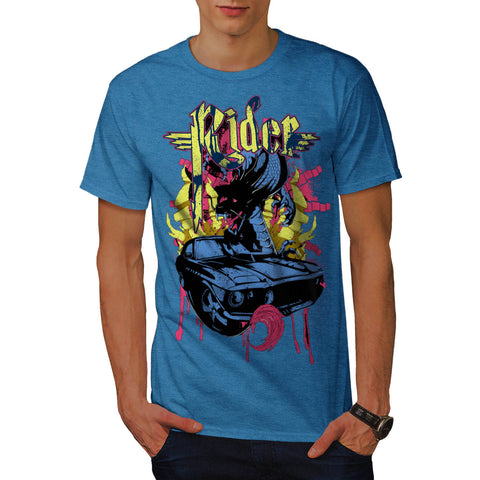 Dragon Motor Car Ride Mens T-Shirt