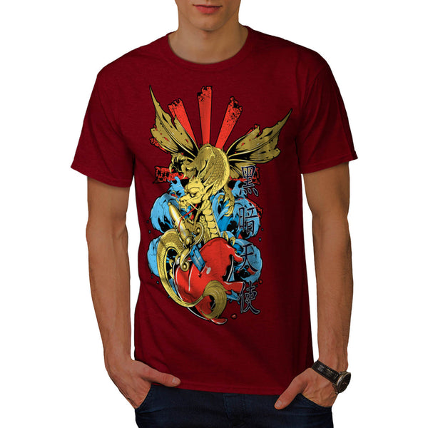 Monster Dragon Heart Mens T-Shirt