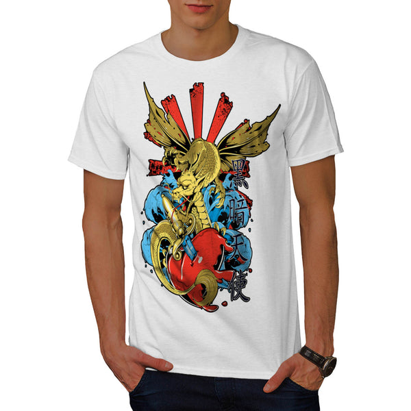 Monster Dragon Heart Mens T-Shirt