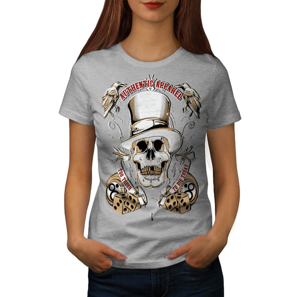 Authentic Dead Casino Womens T-Shirt