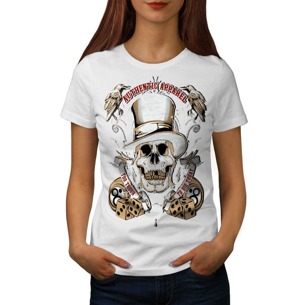 Authentic Dead Casino Womens T-Shirt