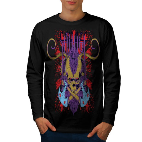 Savage Monster Death Mens Long Sleeve T-Shirt