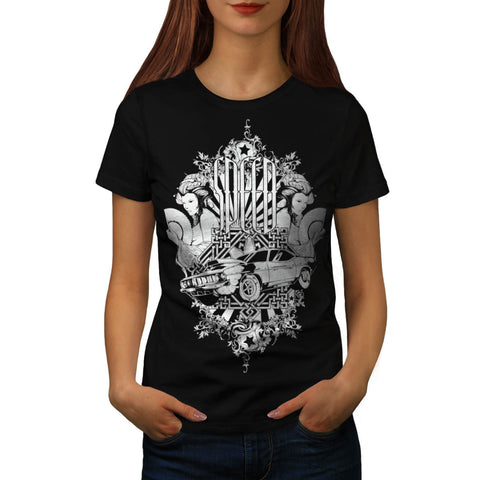Auto Mobile Speed Car Womens T-Shirt
