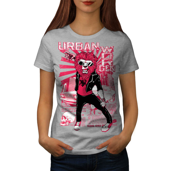 Urban Jungle Lion Claw Womens T-Shirt
