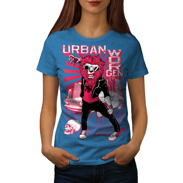 Urban Jungle Lion Claw Womens T-Shirt