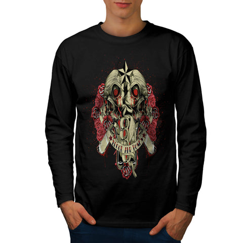 Blood And Roses Fear Mens Long Sleeve T-Shirt
