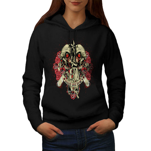 Blood And Roses Fear Womens Hoodie