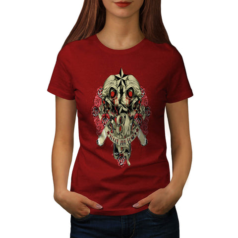 Blood And Roses Fear Womens T-Shirt