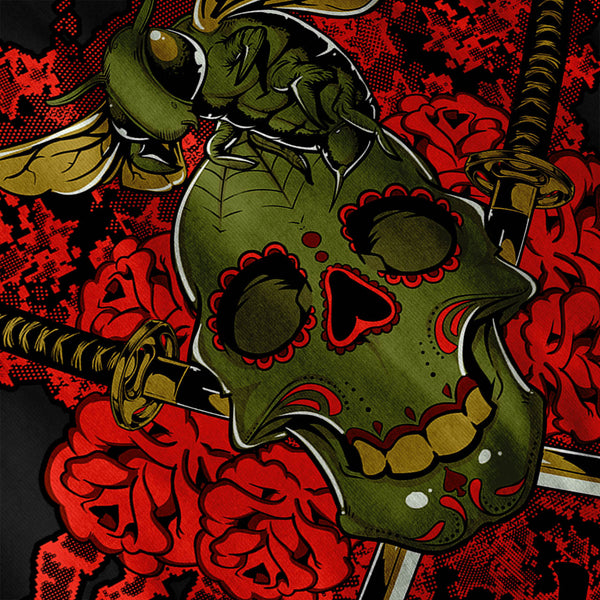 Killer Skull Wasp Bee Womens Hoodie