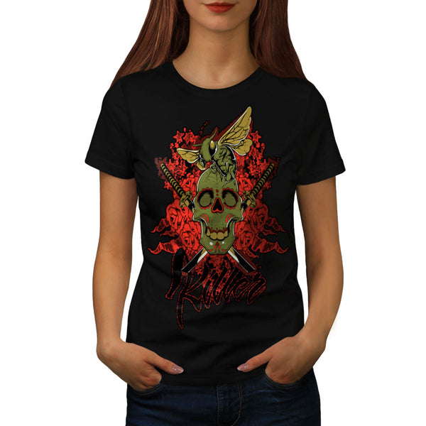 Killer Skull Wasp Bee Womens T-Shirt