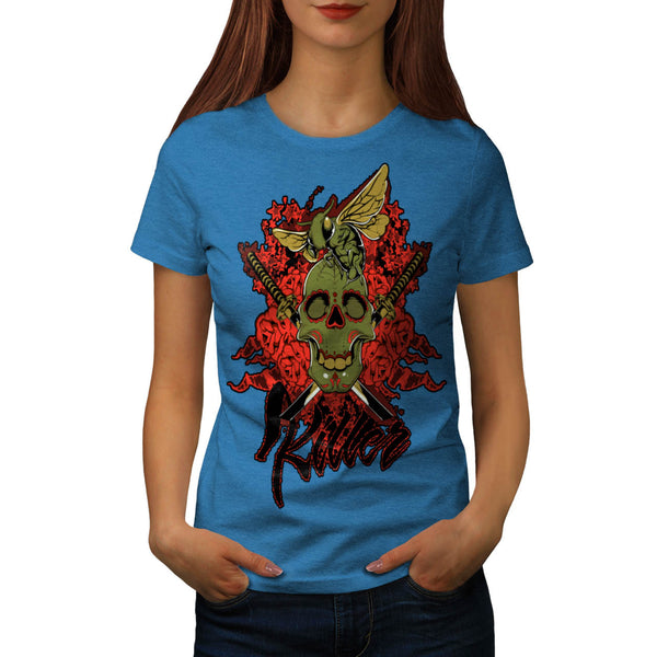 Killer Skull Wasp Bee Womens T-Shirt