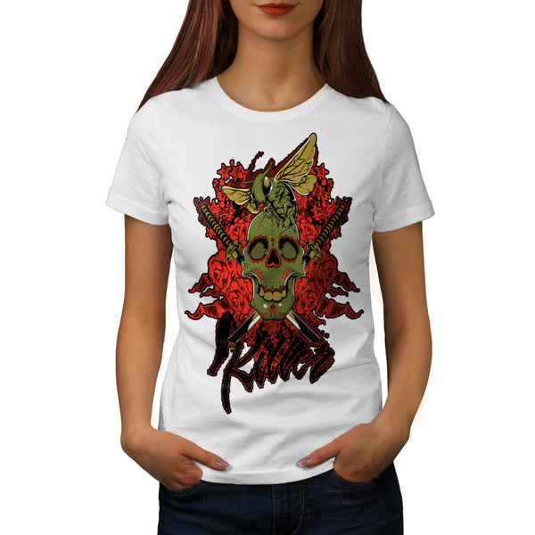 Killer Skull Wasp Bee Womens T-Shirt