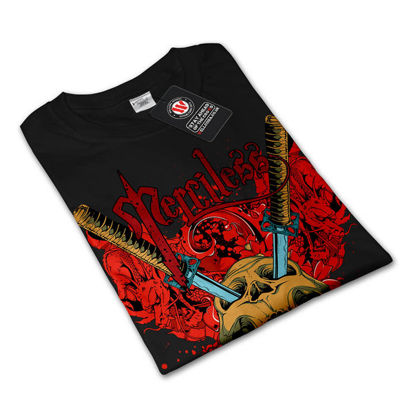 No Mercy Killer Head Mens Long Sleeve T-Shirt