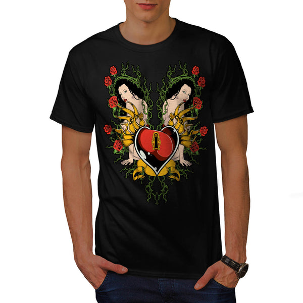 Key To My Heart Love Mens T-Shirt