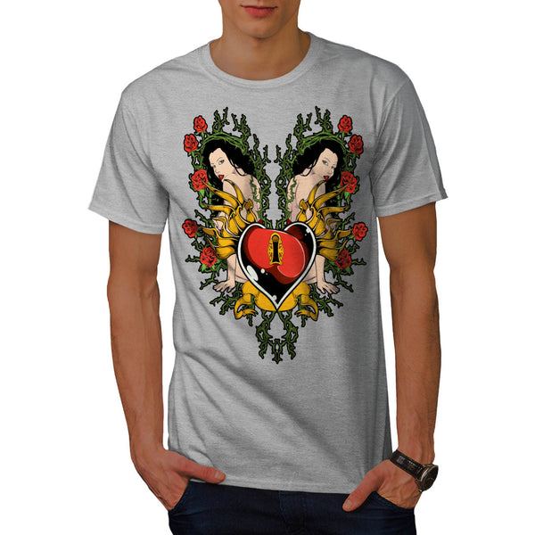 Key To My Heart Love Mens T-Shirt
