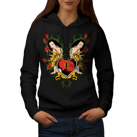 Key To My Heart Love Womens Hoodie