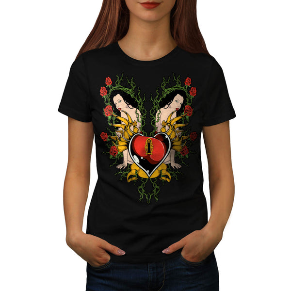 Key To My Heart Love Womens T-Shirt