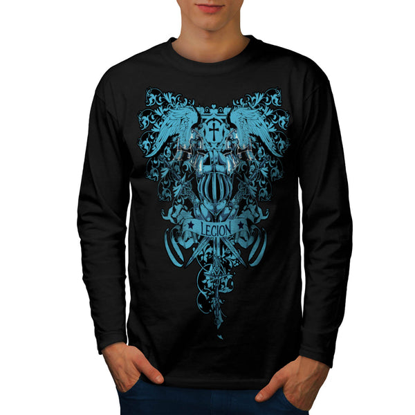 Kingdom Legion Cross Mens Long Sleeve T-Shirt