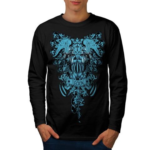 Kingdom Legion Cross Mens Long Sleeve T-Shirt