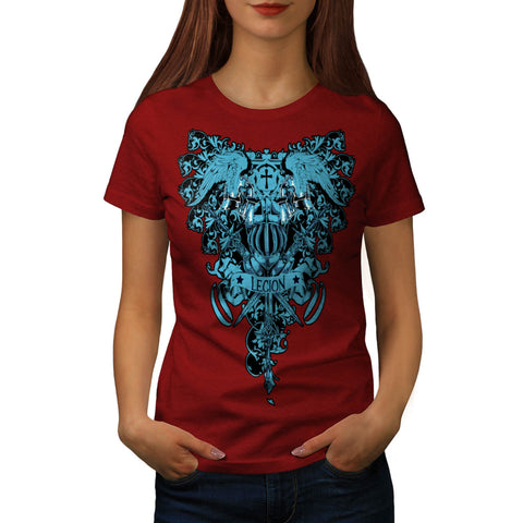 Kingdom Legion Cross Womens T-Shirt