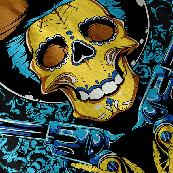 Dead Or Alive Skull Mens Long Sleeve T-Shirt