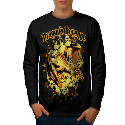 Dragon Revenge Rage Mens Long Sleeve T-Shirt