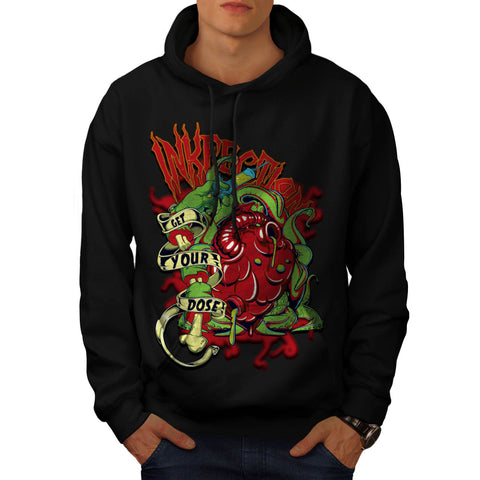 Ink Infection Tattoo Mens Hoodie