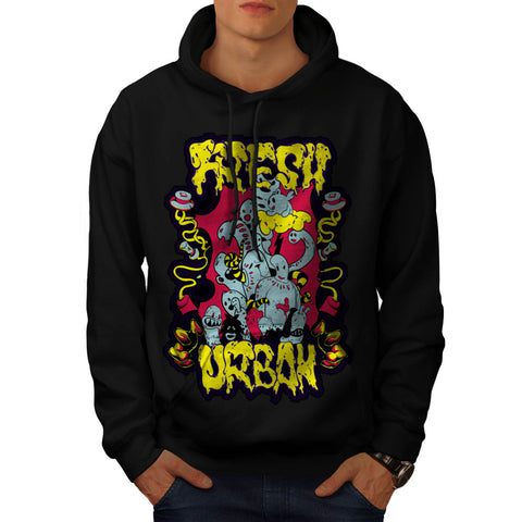 Fresh Urban Monsters Mens Hoodie