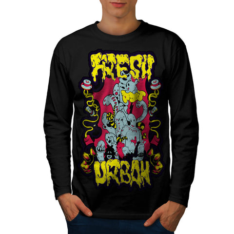 Fresh Urban Monsters Mens Long Sleeve T-Shirt