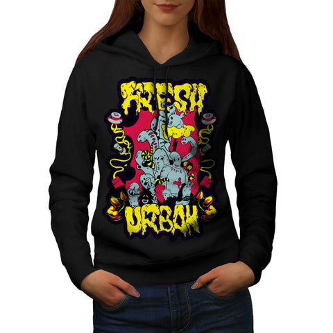 Fresh Urban Monsters Womens Hoodie