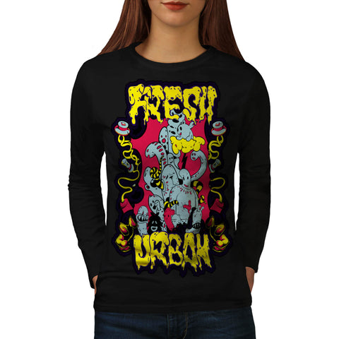 Fresh Urban Monsters Womens Long Sleeve T-Shirt