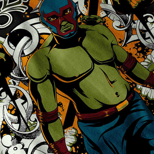El Luchador Wrestler Mens Long Sleeve T-Shirt