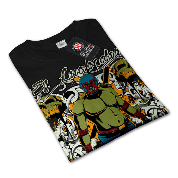 El Luchador Wrestler Mens Long Sleeve T-Shirt