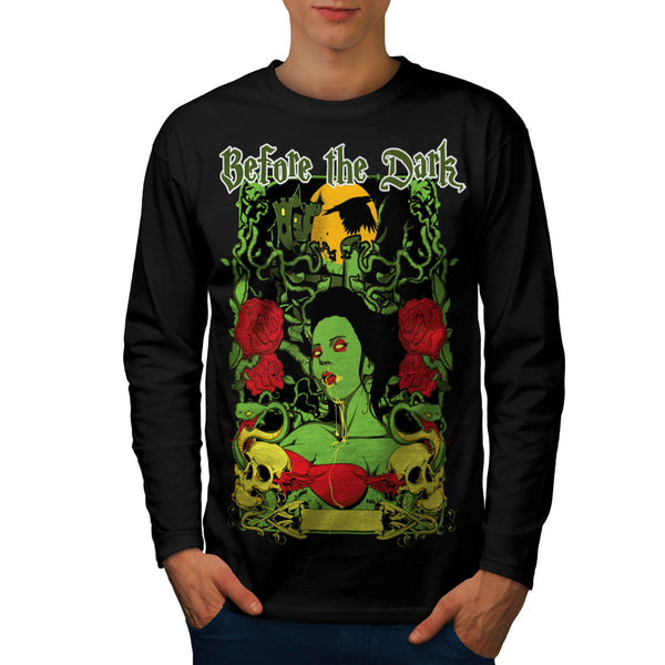 Before Dark Vampire Mens Long Sleeve T-Shirt