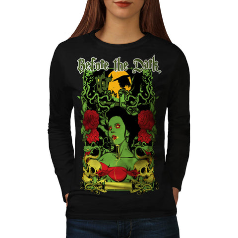 Before Dark Vampire Womens Long Sleeve T-Shirt