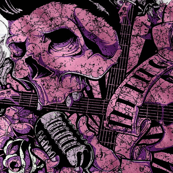 Music Guitar Skull Mens T-Shirt